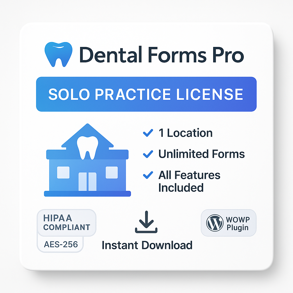 Dental Forms Pro Solo Practice